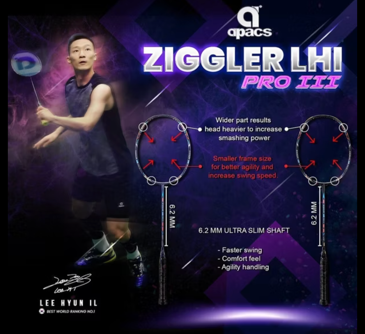 APACS Ziggler LHI Pro III (White or Navy Blue) ( up to 38lbs