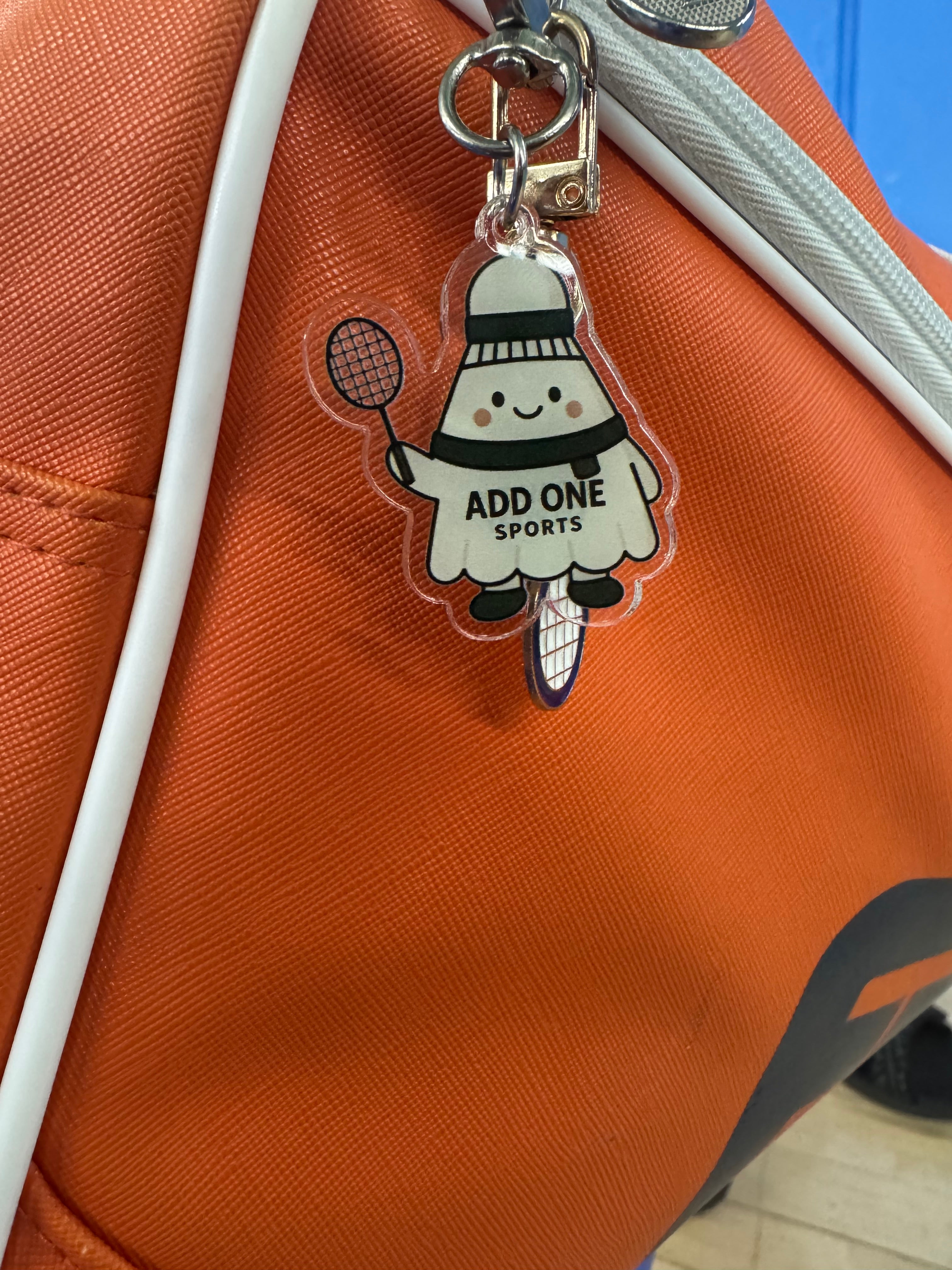 Exclusive Add One Badminton Everyday Mascot Keychain Pendant