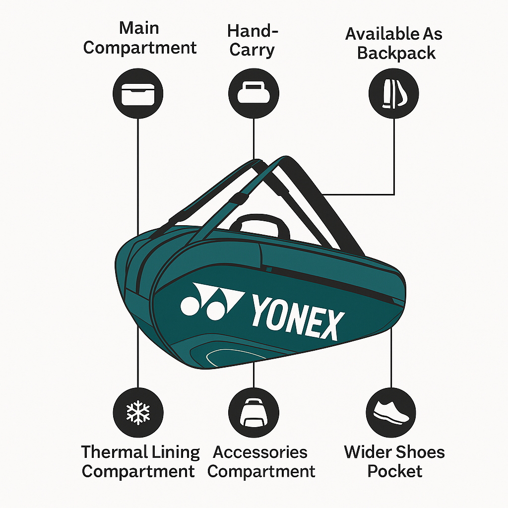 Yonex Badminton Racquet Bag (6-7 pcs)2329 78*36*34cm
