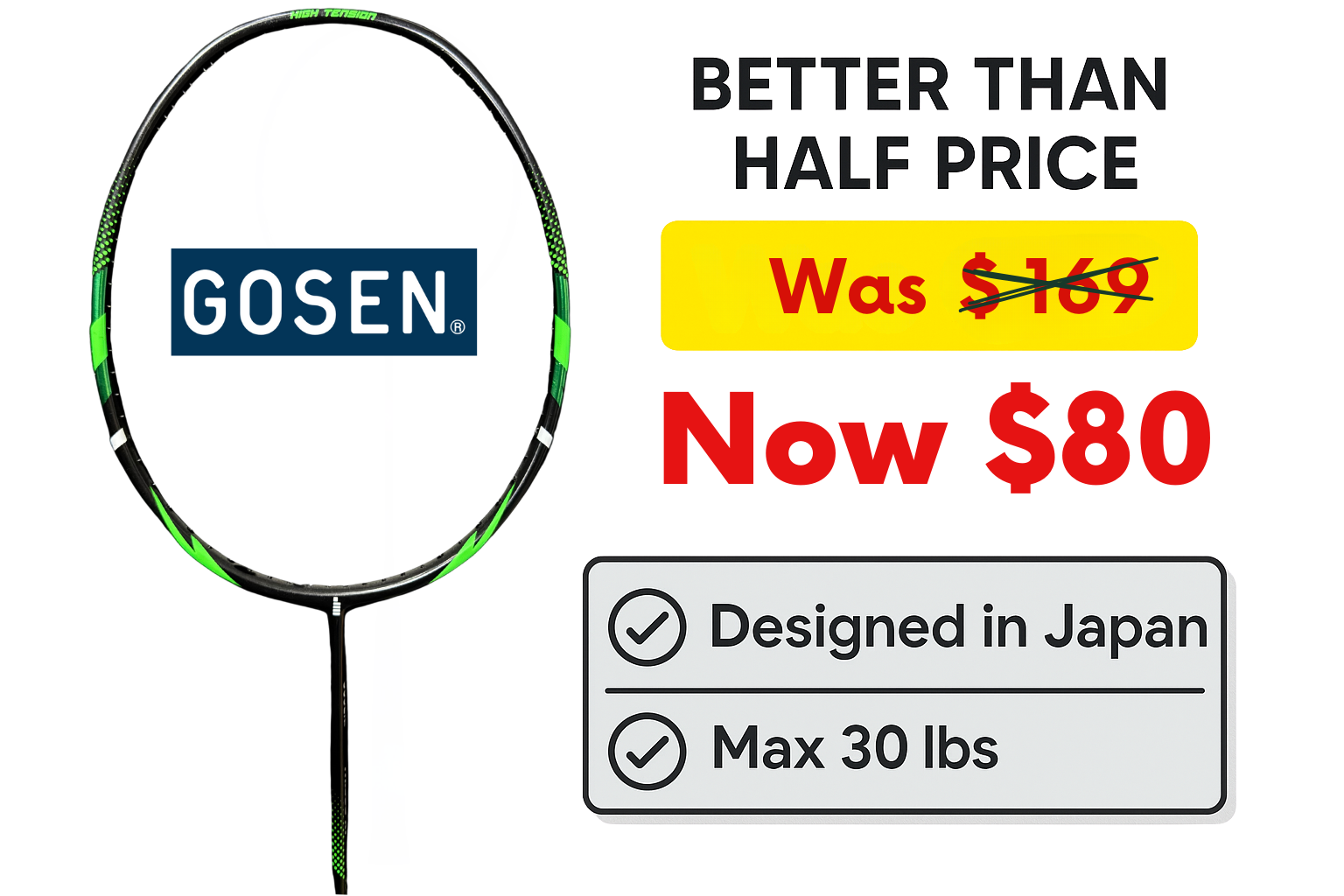 GOSEN TH1000-K1 Green/ 30lbs
