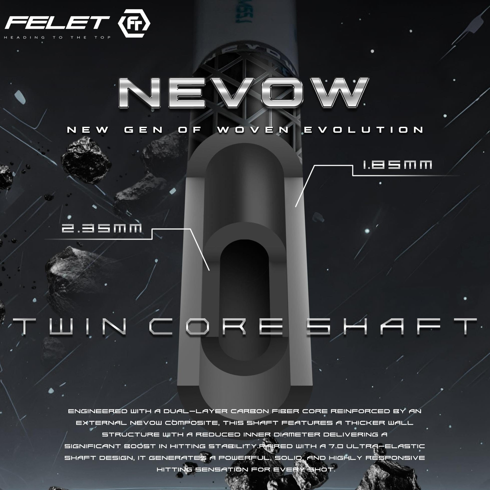 Felet Nevow TJ 1000 Badminton Racquet