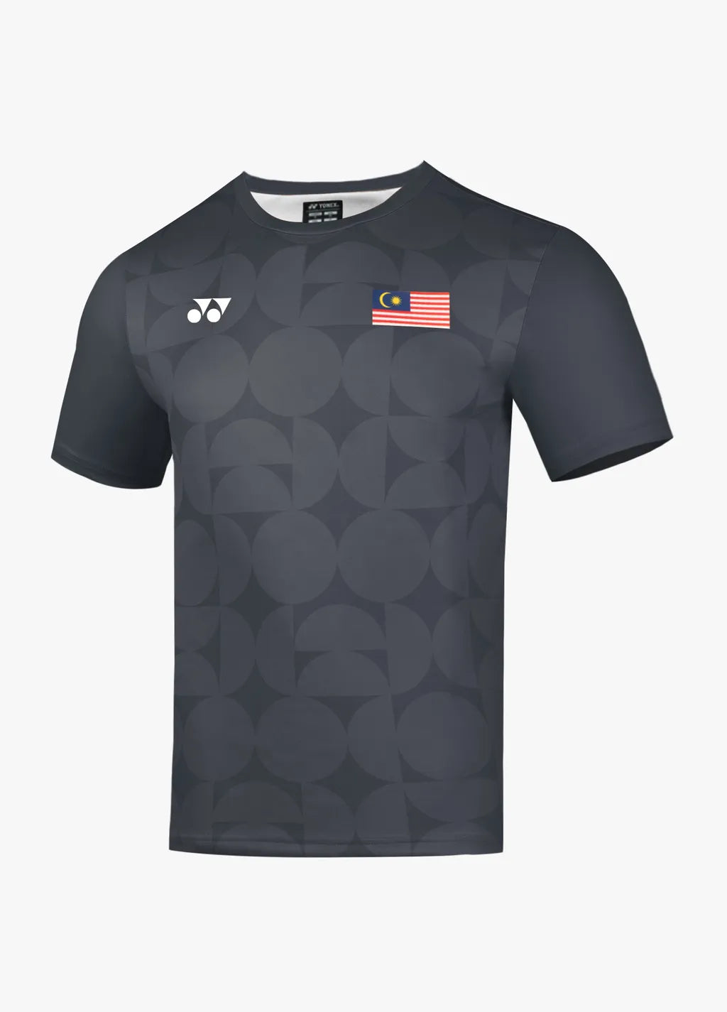 YONEX 2026 L チャコール　Tシャツ Yonex Malaysia Open 2026 T-Shirt - Unisex Badminton Shirt – Add