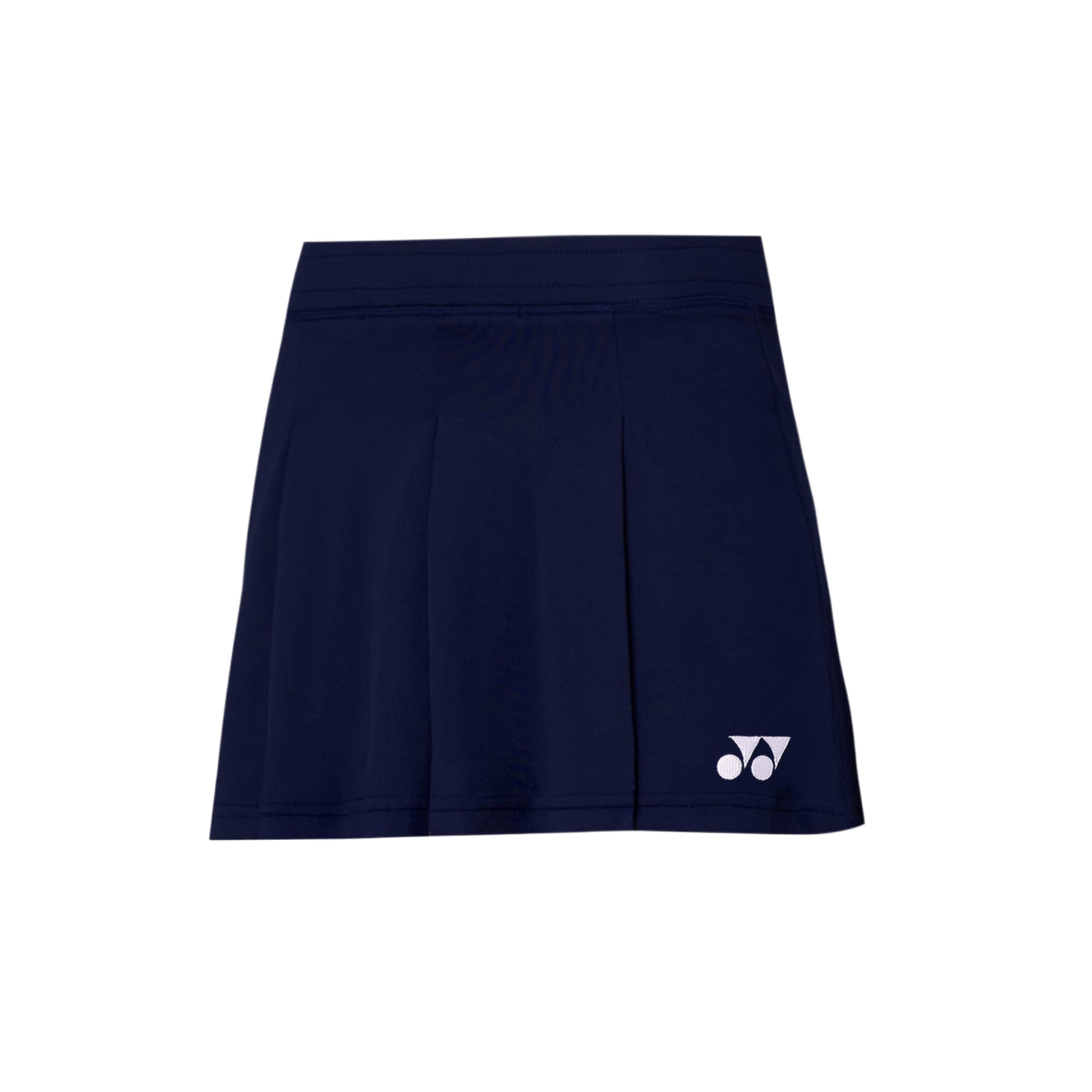YONEX Women's Sports Pleated Shorts - Navy - front product photo