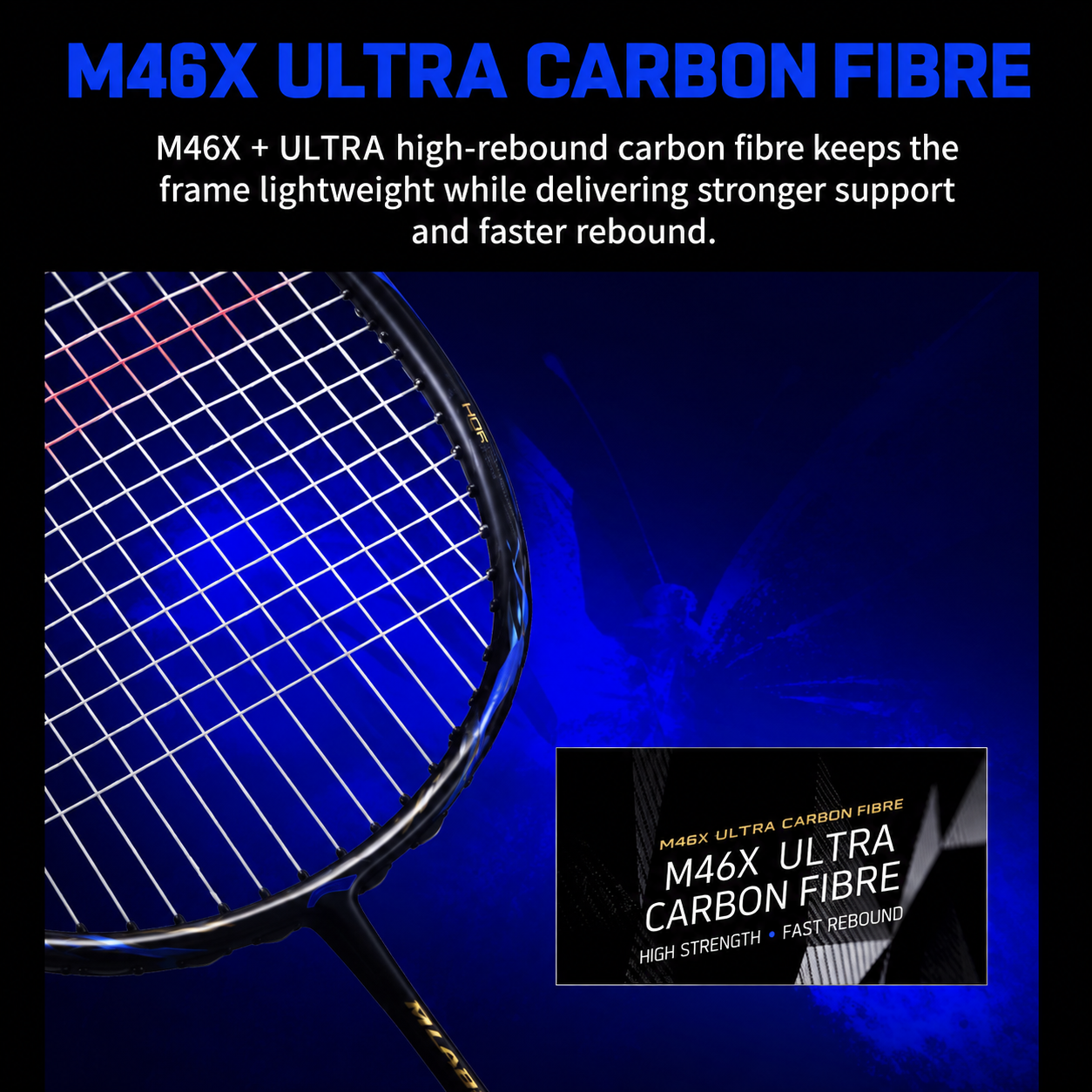 LI-NING BladeX 800 Speed Badminton Racquet (Blue) - Unstrung