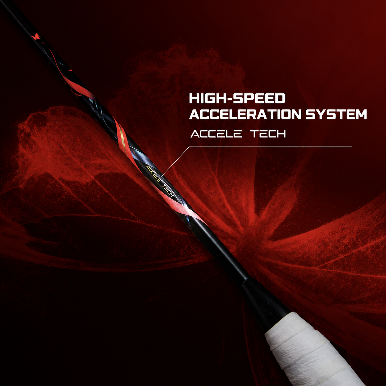 LI-NING BladeX 800 Power Badminton Racquet (Red) Used by Leo Rolly Carnando - Indonesia Player - Unstrung