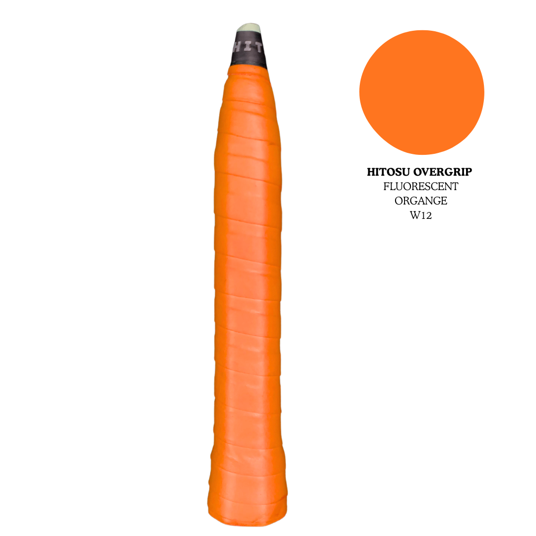 Hitosu bright orange overgrip tacky grip sticky grip long-lasting grip.