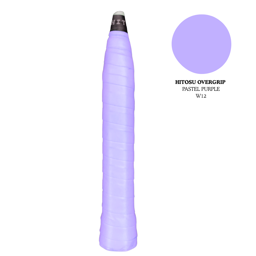 Hitosu pastel purple overgrip tacky grip sticky grip long-lasting grip.
