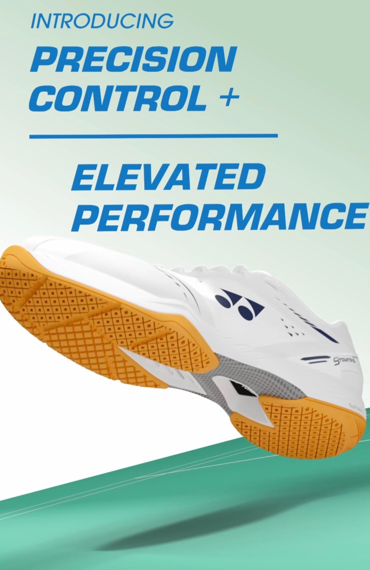 NEW Yonex Badminton Shoes Stratas (WIDE) White/Dark Indigo