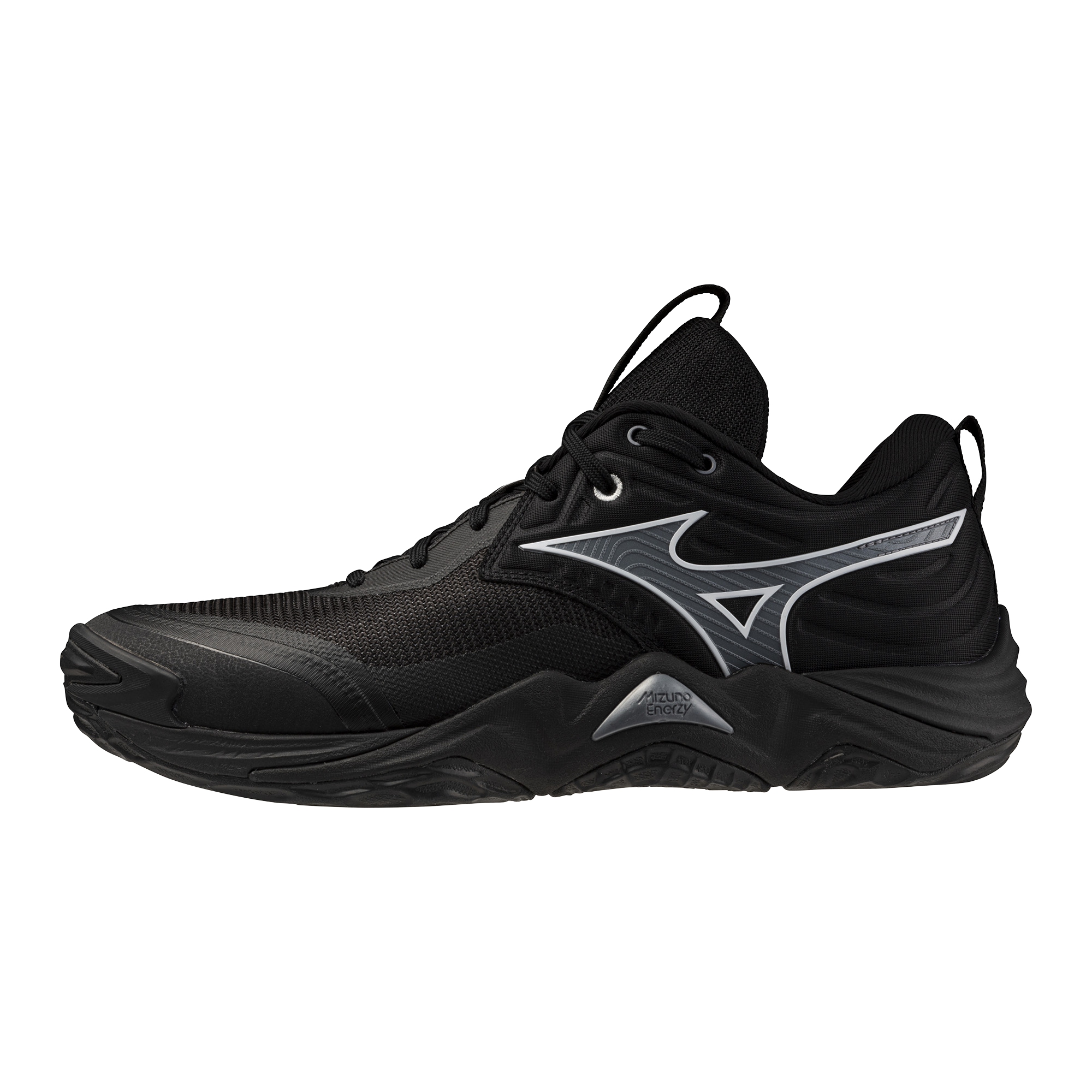 Mizuno Wave Momentum Elite 2026 Black Indoor Court Shoes Black/Metallic Gray/India Ink