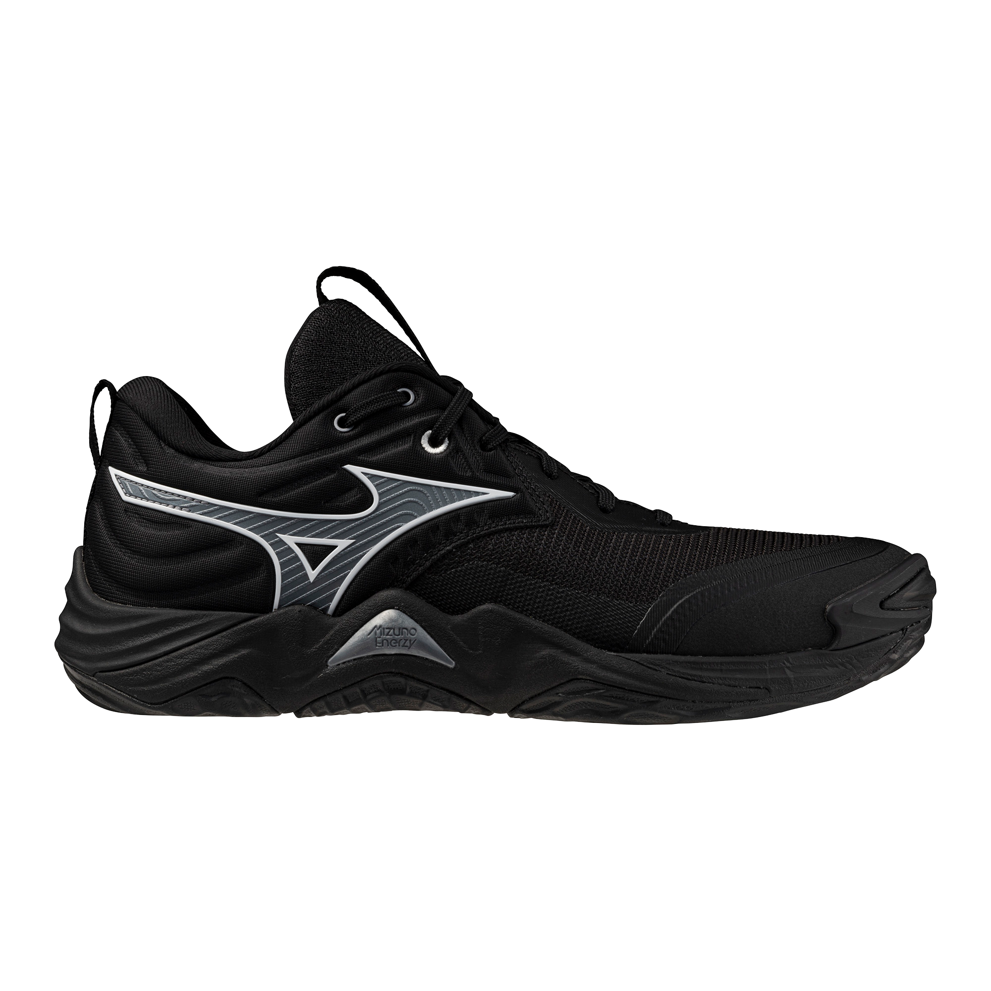 Mizuno Wave Momentum Elite 2026 Black Indoor Court Shoes Black/Metallic Gray/India Ink