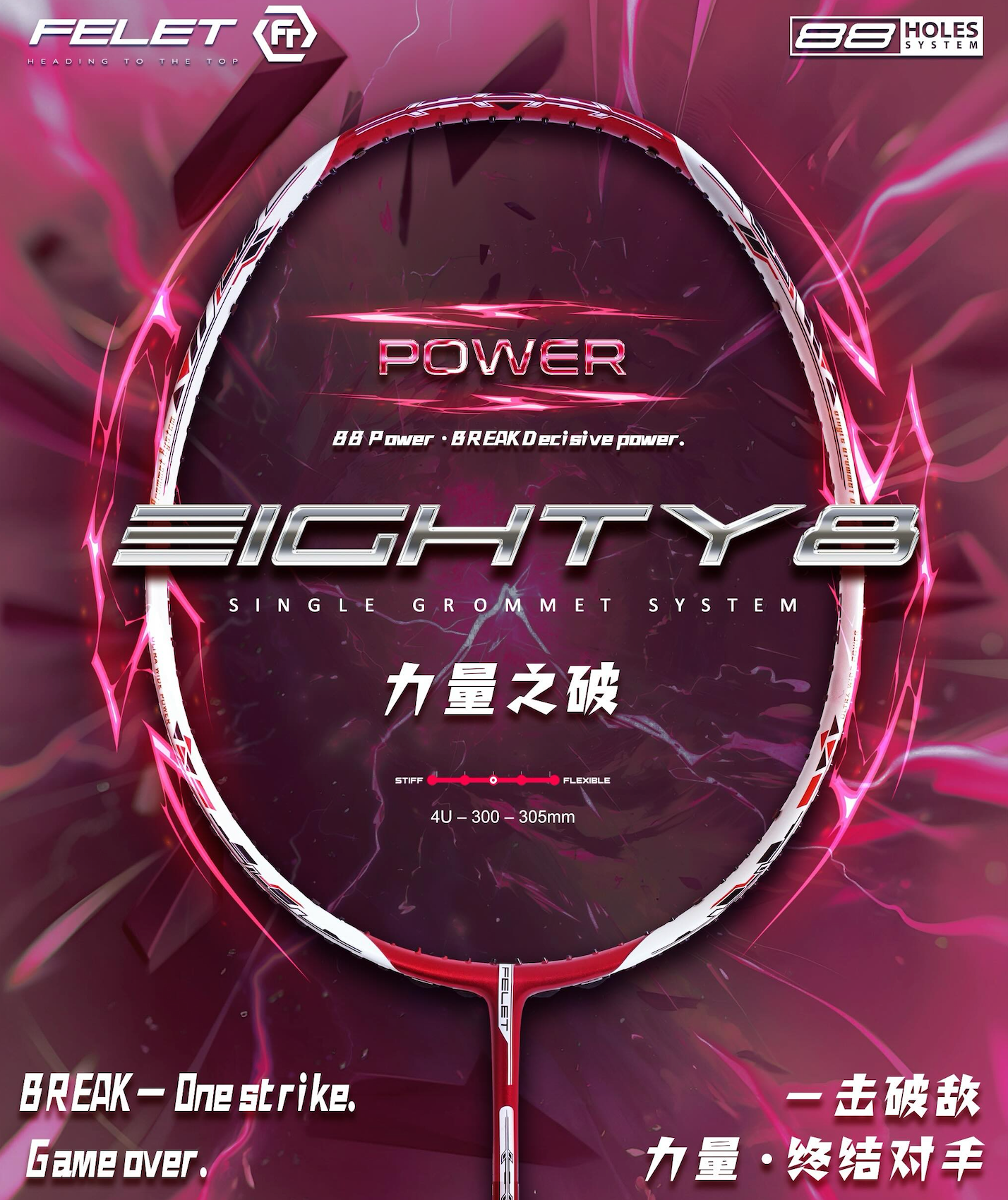 Felet Eighty 8 / 88 Power( up to 35lbs) Red