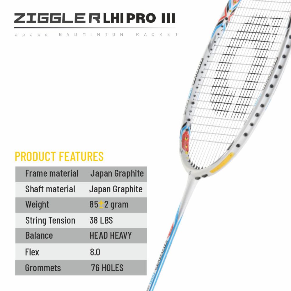 apacs ZIGGLER LHI PRO III ホワイトBCP295 検定品 APACS Ziggler LHI Pro III (White or Navy Blue) ( up to 38lbs