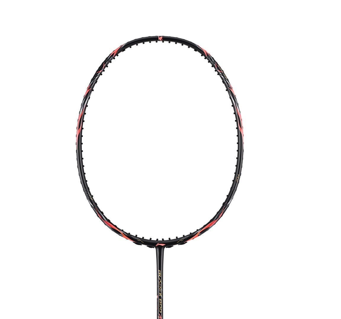 LI-NING BladeX 800 Power Badminton Racquet (Red) - Unstrung & Free Grip - badminton racquet at Add One