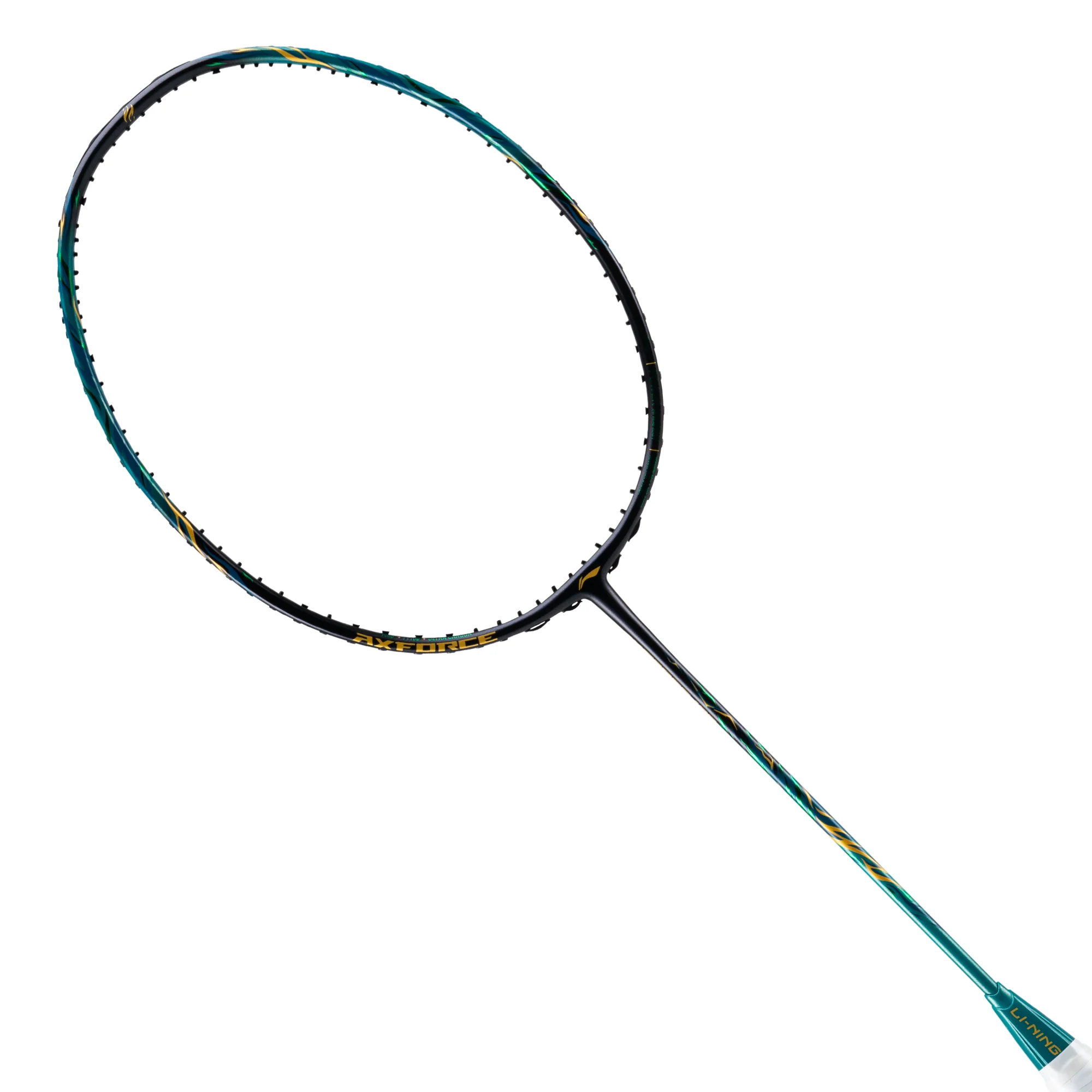 LI-NING Axforce 100 Max Badminton Racquet (Black / Green) - Unstrung & Free Grip - badminton racquet at Add One