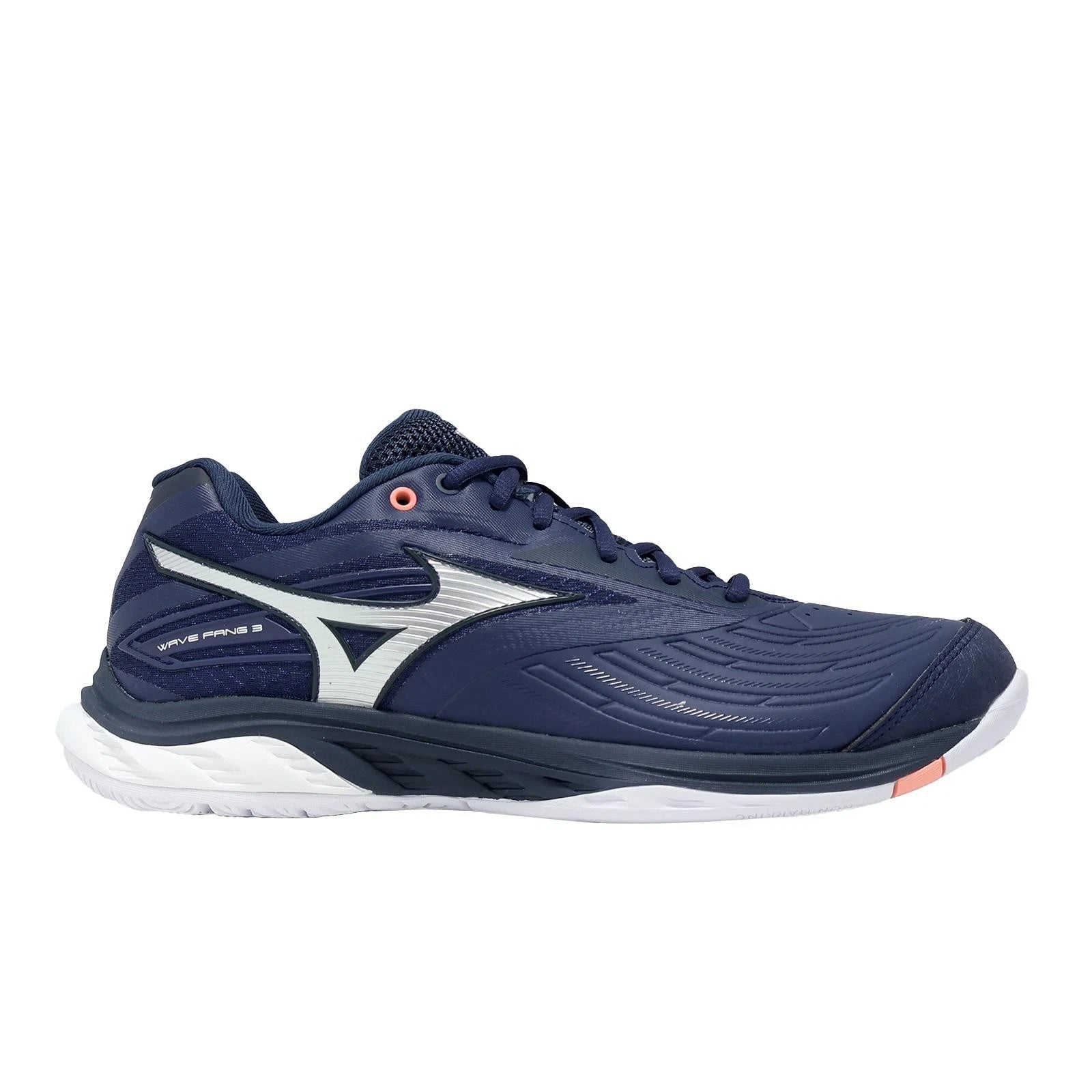 Mizuno Wave Fang 3 Unisex Badminton Shoes - Beacon Blue/White/Lava Orange - photo 5