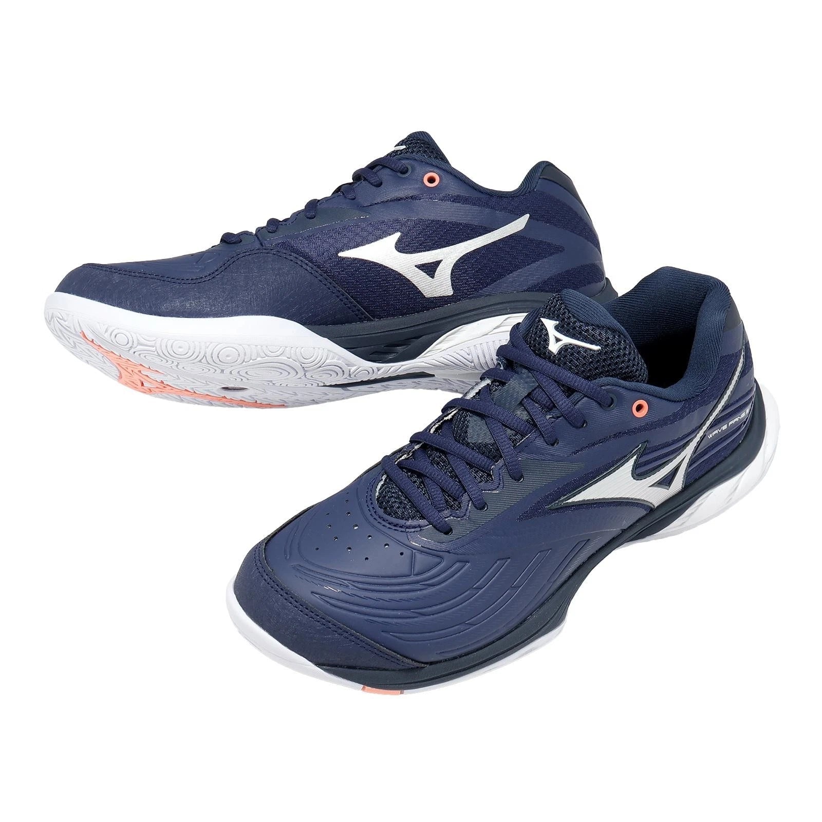 Mizuno Wave Fang 3 Unisex Badminton Shoes - Beacon Blue/White/Lava Orange - photo 7