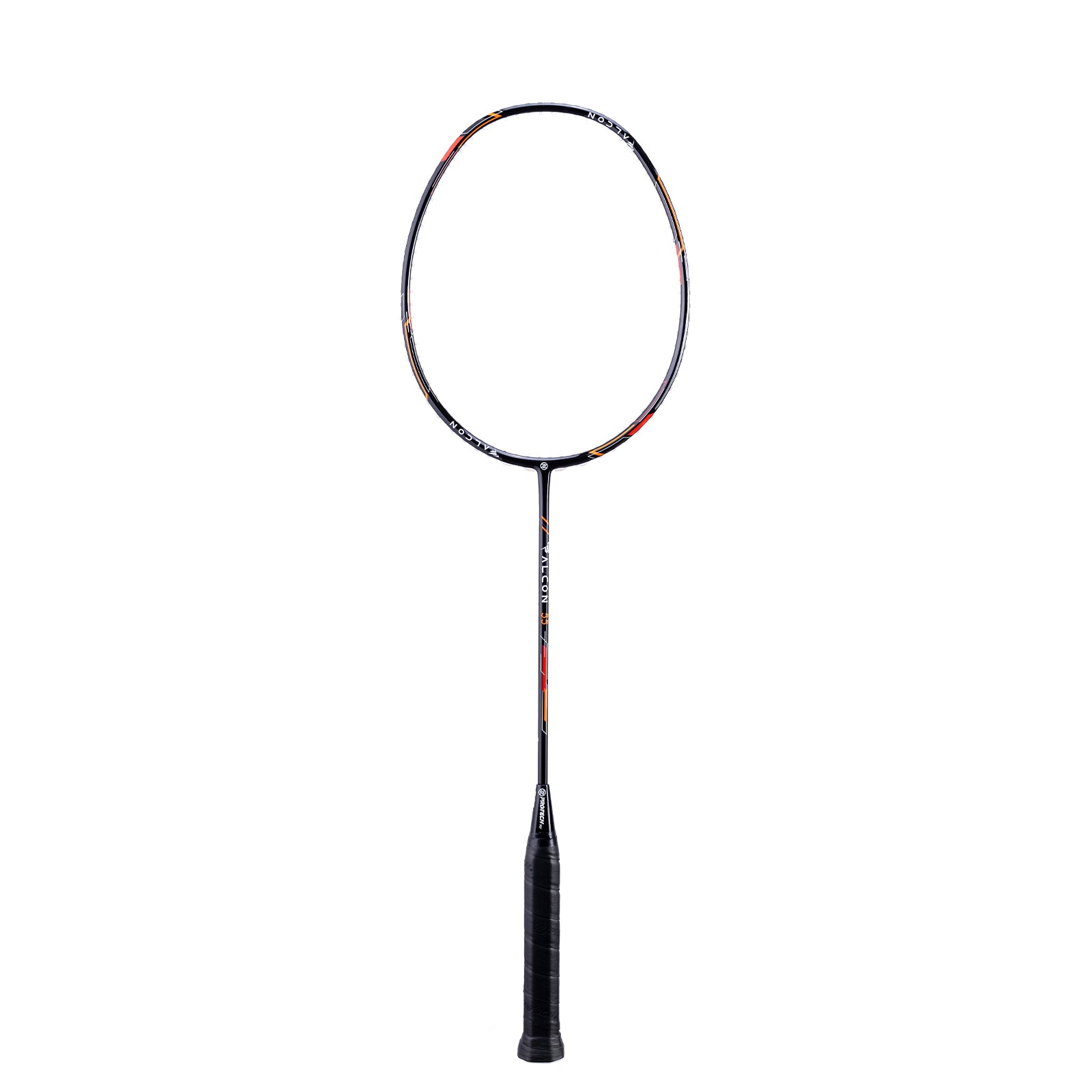 PROTECH Falcon 55 CONTROL Badminton Racquet Max:32lbs (Black / Red) - Unstrung & Free Grip - badminton racquet at Add One