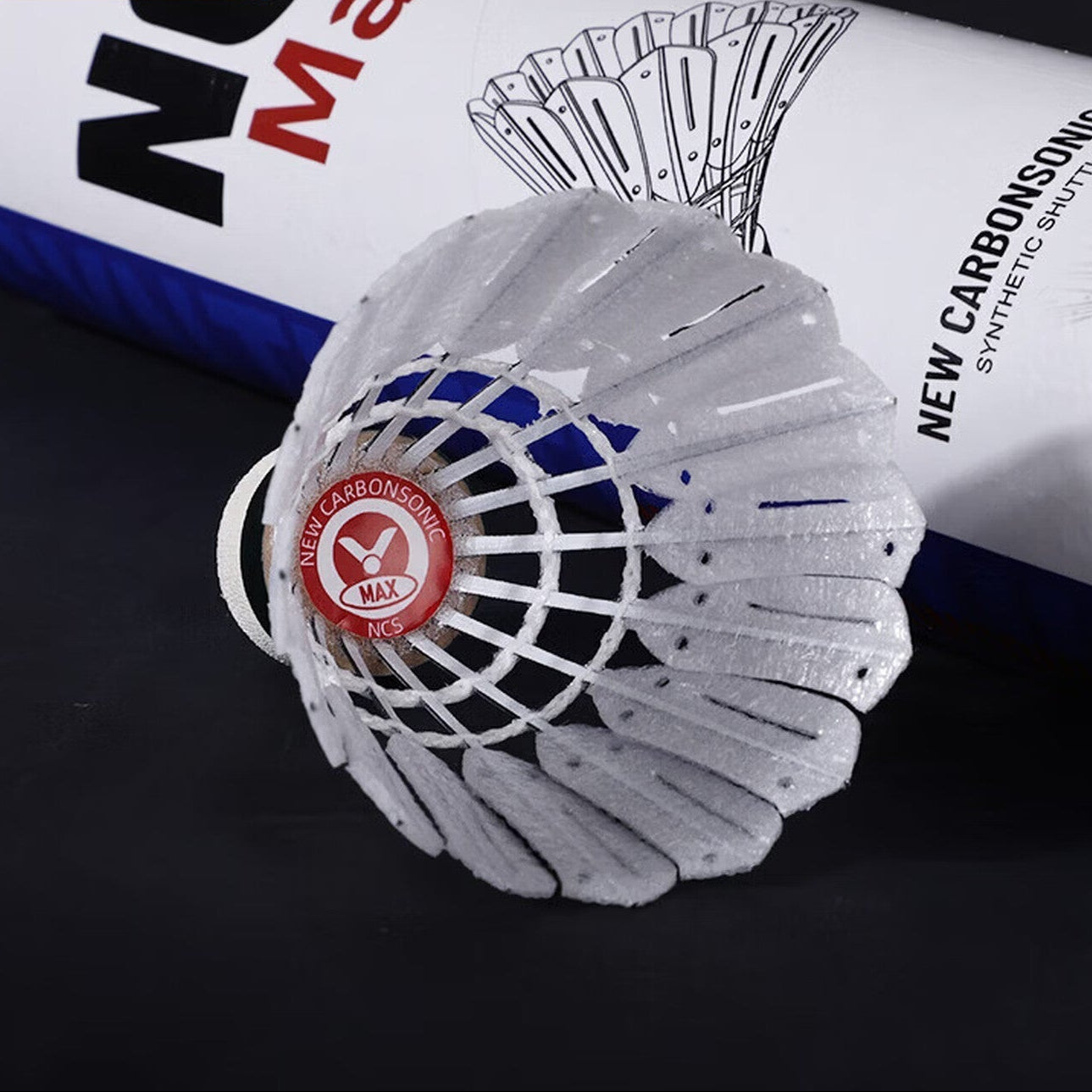 VICTOR NCS MAX New CarbonSonic Synthetic Shuttlecocks (12pcs) - shuttlecocks at Add One