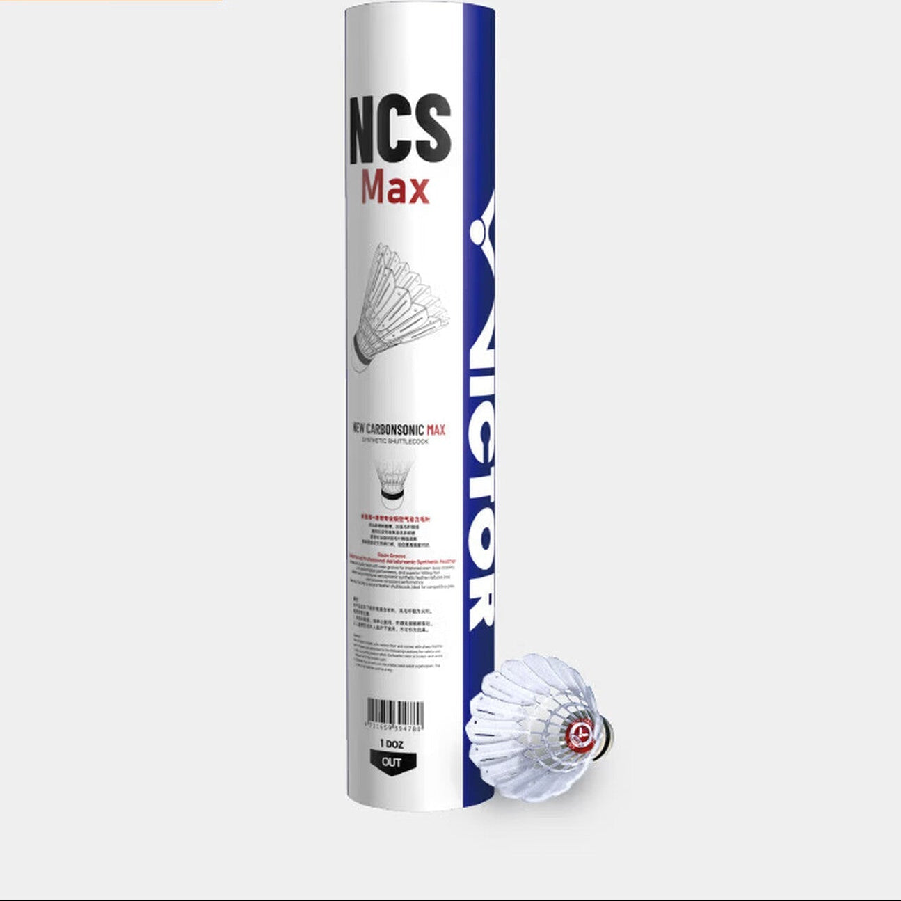 VICTOR NCS MAX New CarbonSonic Synthetic Shuttlecocks (12pcs) - shuttlecocks at Add One